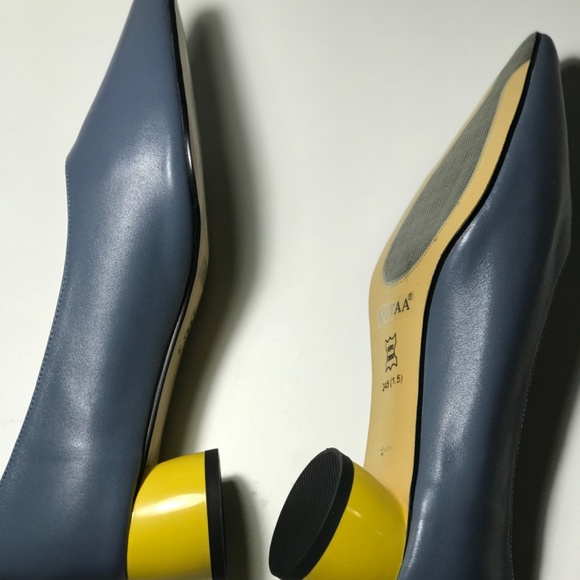 New leather woman low heel pump shoes - Picture 7 of 7